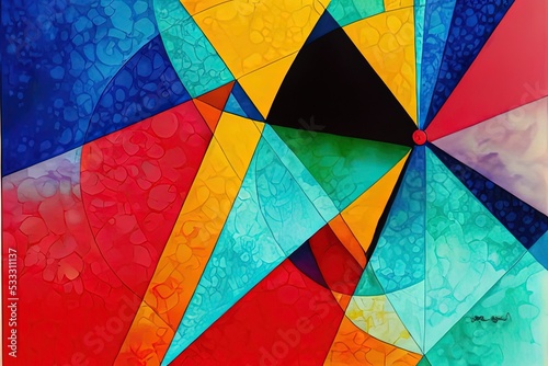 Colorful background modern art