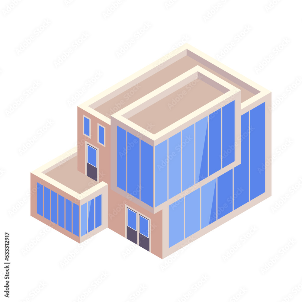 Isometric Building Illustration Isometric Building Illustration