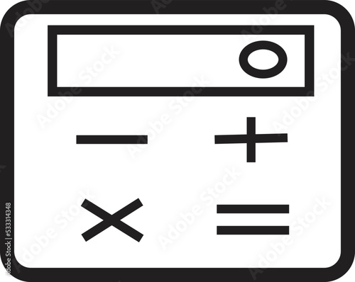 Calculator icon vector sign and symbol isolated on white background, Calculator logo Calculator icon vector. Finances sign isolated on white, economy concept,