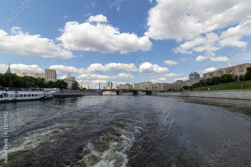Canvas Print moscow river