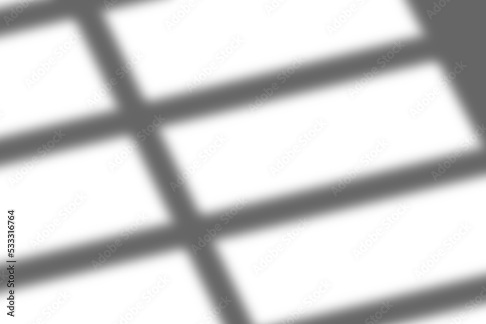 Transparent overlay window shadow. Realistic light effect of shadows ...