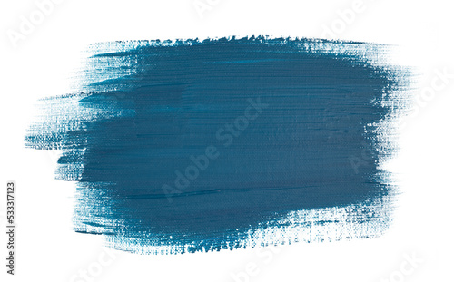 Blue acrylic hand-drawn brush stroke background.