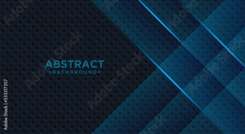 abstract blue and black with floor wall metal texture soft tech diagonal background black dark clean modern.