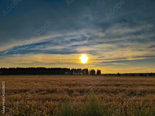 Zachód słońca okolice Zalewu Sulejowskiego photo