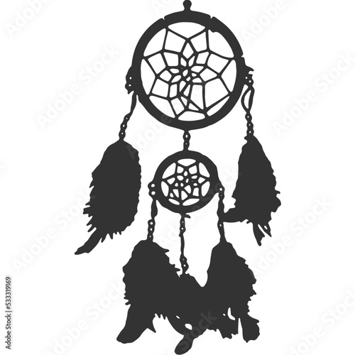 Dream Catcher Vintage Illustration Vector