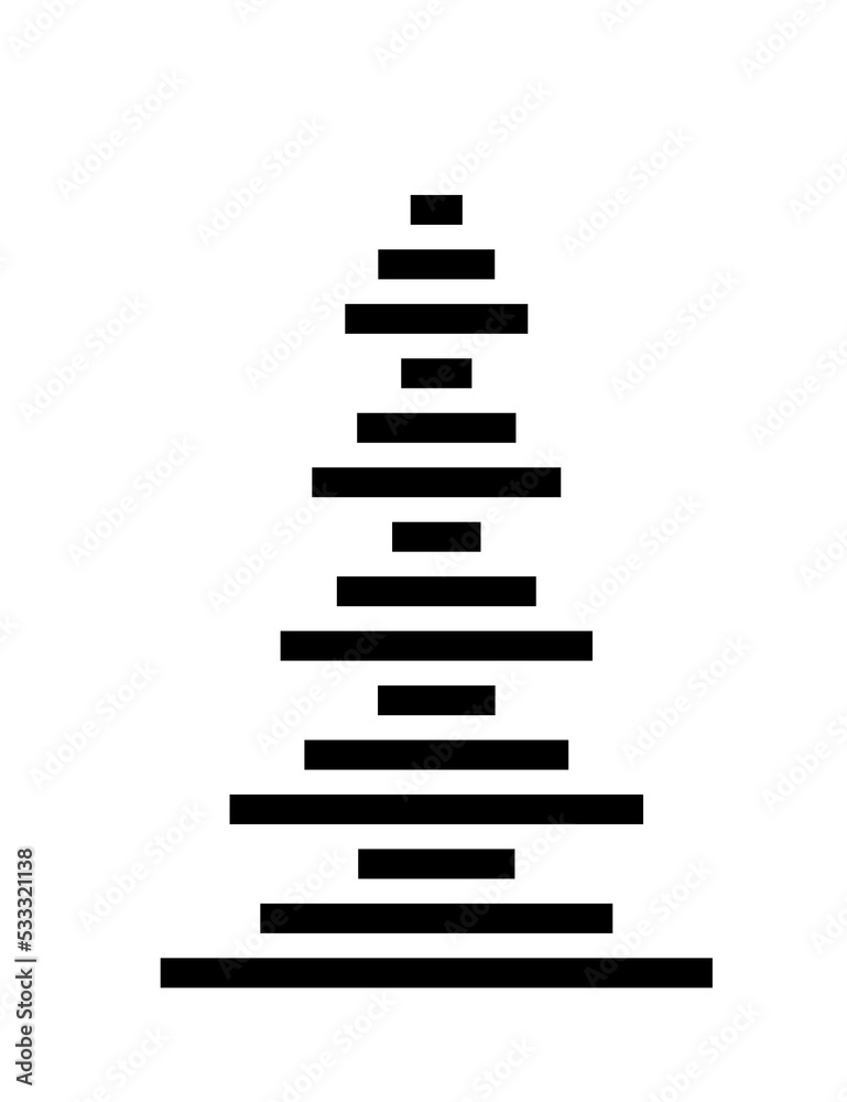 Black flat Christmas tree decoration, simple flat decorative illustration. PNG with transparent background Black flat Christmas tree decoration, simple flat decorative illustration. PNG with transparent background