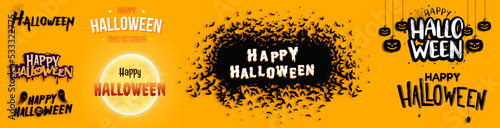 Happy halloween lettering