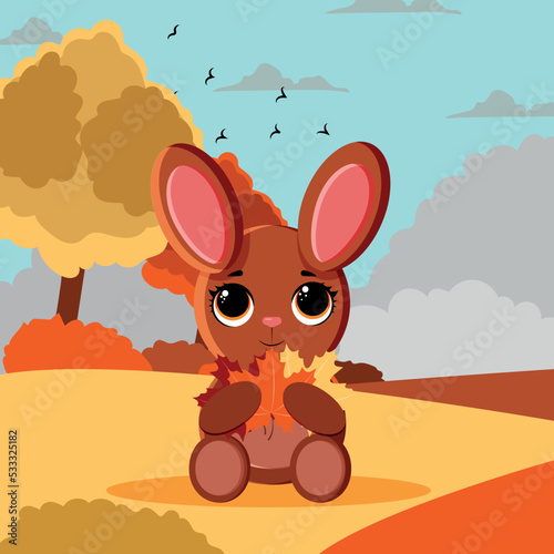 Christmas cute rabbit new year