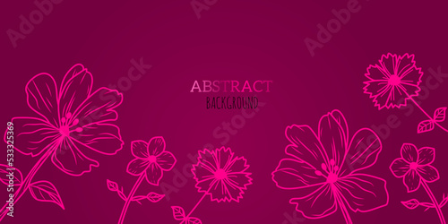 Fototapeta Naklejka Na Ścianę i Meble -  Abstract flower background vector