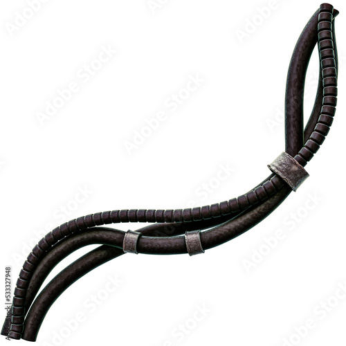 SciFi Cable Wire Illustration with Transparent Background PNG
 photo