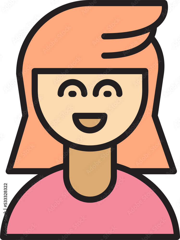 woman character avatar illustration