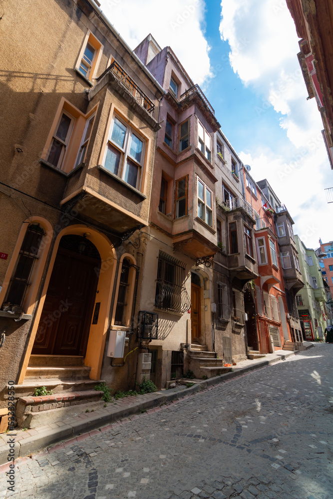 Traditional Turkish Houses in Balat district of Istanbul