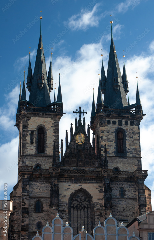 Facade of Prague Cathedral