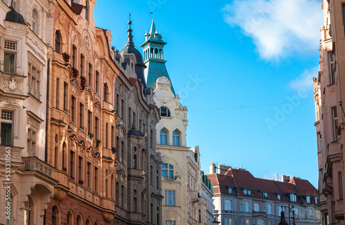 Facede of palaces in Prague © AntonioLuigi