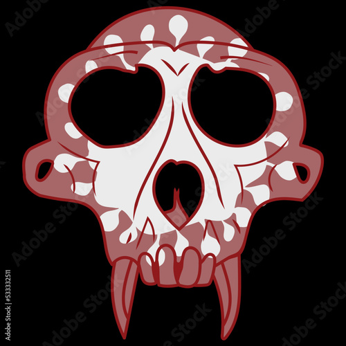 Photography monkeypox virus
monkeypox virus. monkey skull in vector draw