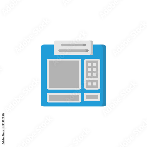 Ticket Machine icon design template vector illustration