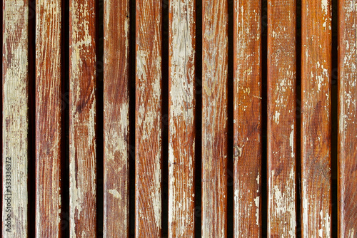 Vertical wooden slats texture for interior decoration. Texture wallpaper background. Texture of wood lath wall background