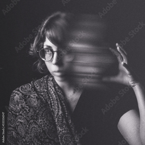 Fototapeta Self Portrait Portraying The Concept Of Dissociation.