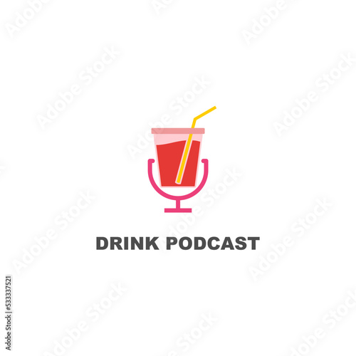 Drink podcast, logo for entertainment events related to drinks based on the age of the drinker.