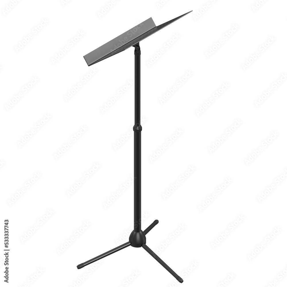 3d rendering illustration of a music stand 3d rendering illustration of a music stand