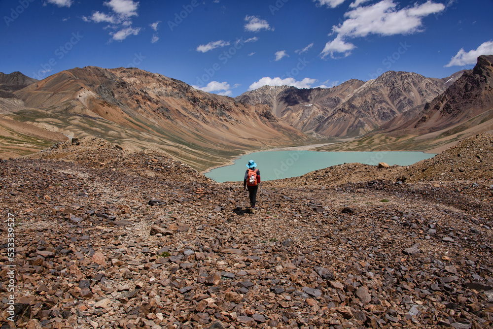 Beautiful view from the Jizeu River Valley, Bartang Valley, Tajikistan