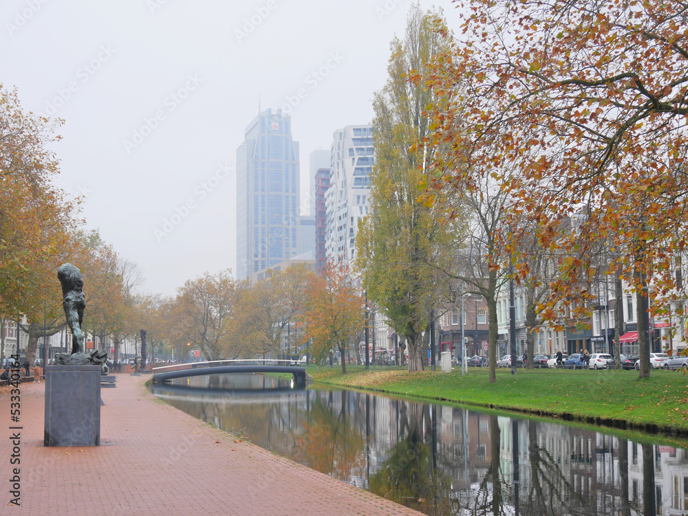 Obraz premium Architecture and urban design of the beautiful and very modern city of Rotterdam