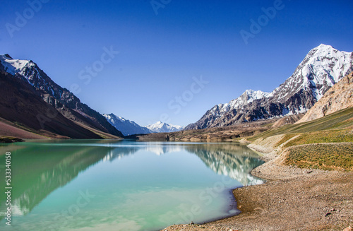 Beautiful Khafrazdara Lake, Tajik National Park, Tajikistan