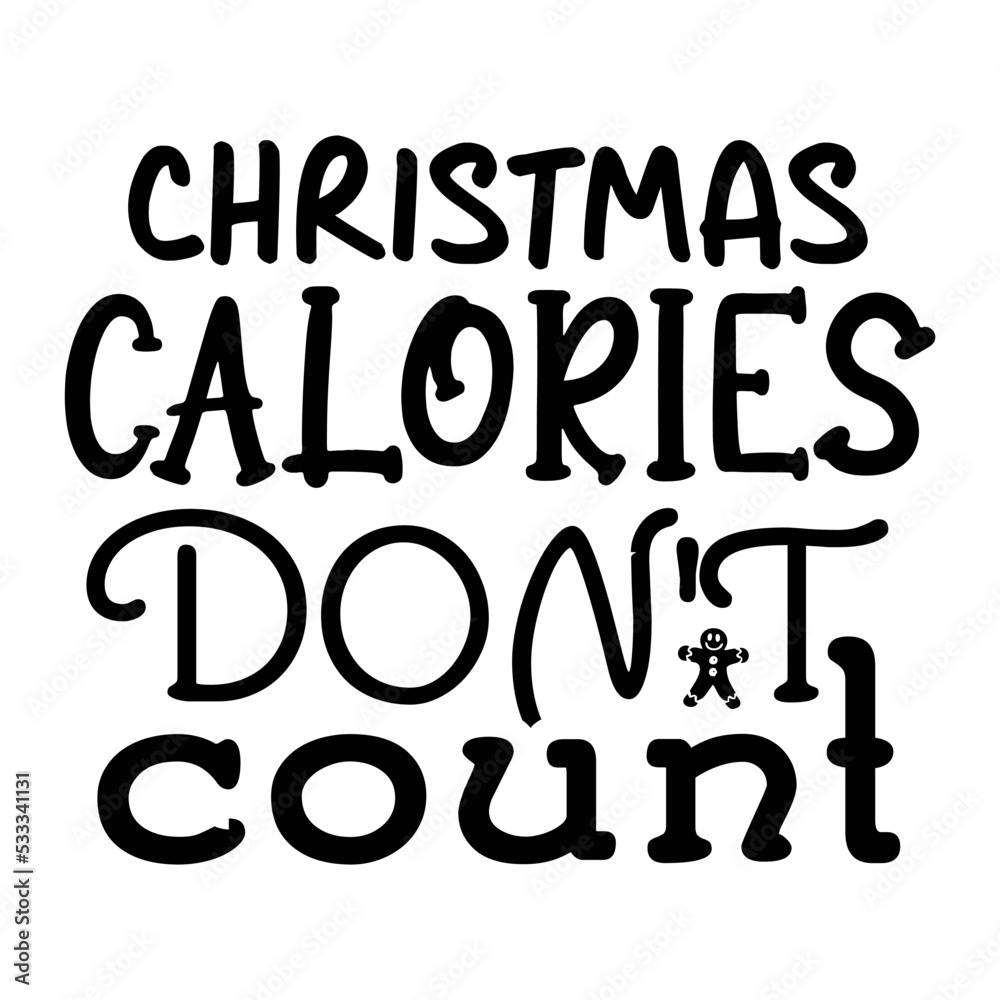 Christmas calories don't count svg,