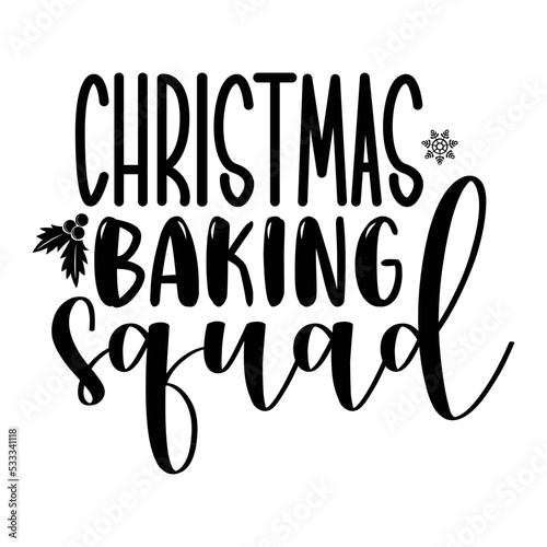 Christmas baking squad svg