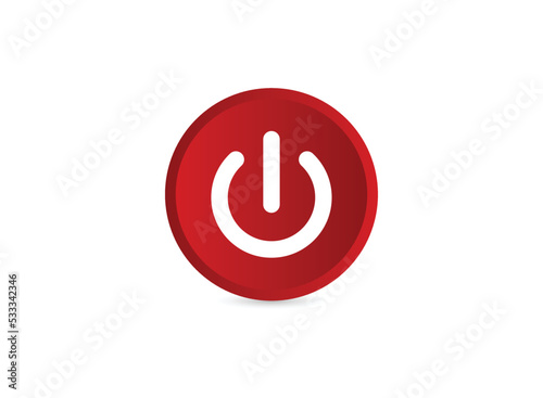 Power button vector isolated. eps 10.