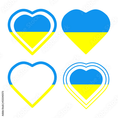 Free Download Ukraine. Love Ukraine concept. Ukraine heart set.
PNG with transparent background	 - GFXLoad