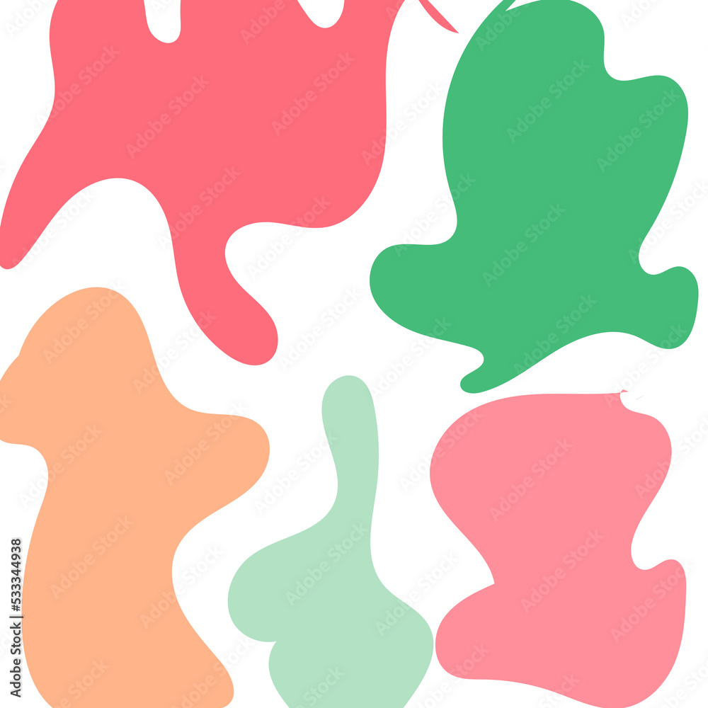 Abstract Shapes Modern Background Pastel