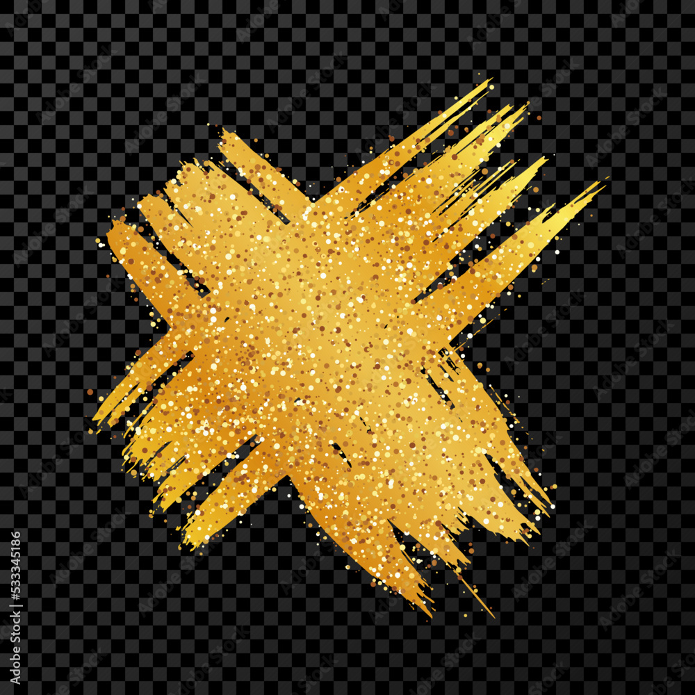 Gold hand drawn cross symbol Stock Vector | Adobe Stock