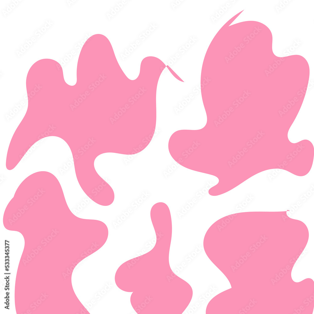 Abstract Shapes Modern Background Pastel Pink Abstract Shapes Modern Background Pastel Pink
