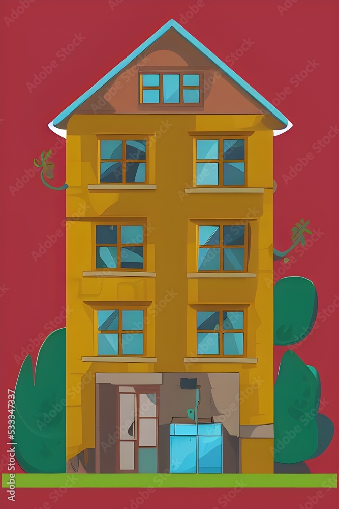 Illustration of a house Illustration of a house