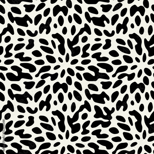 Vector seamless pattern. Modern floral texture. Stylish abstract background.