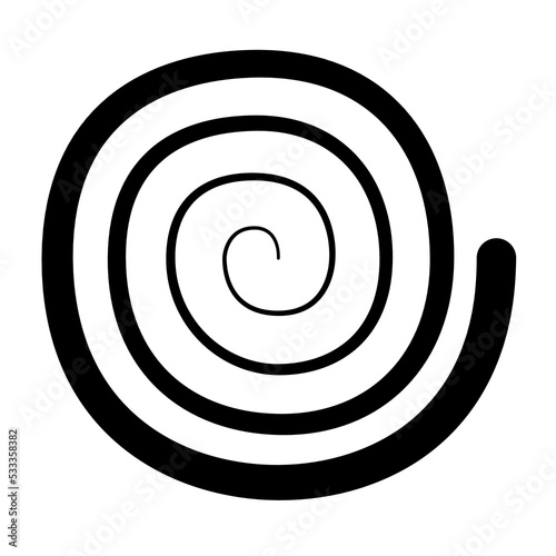 Swirl with transparent background. PNG with transparent background.
