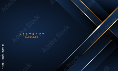 dark blue luxury premium background and gold line.