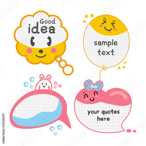 CUTE STICKER AND LABELSET