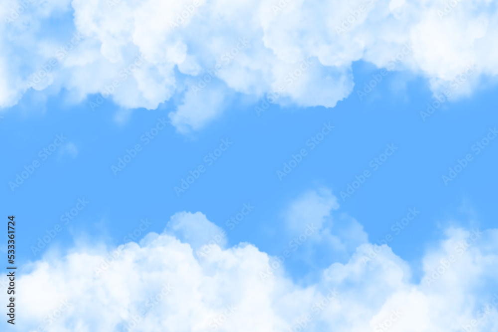 Fototapeta premium Sky and White Cloud Background 