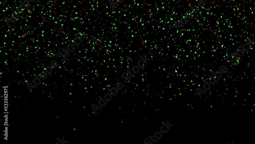 Confetti Rain Particles Green.mov