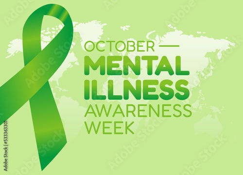 vector graphic of mental health awareness week good for mental health awareness week celebration. flat design. flyer design.flat illustration.