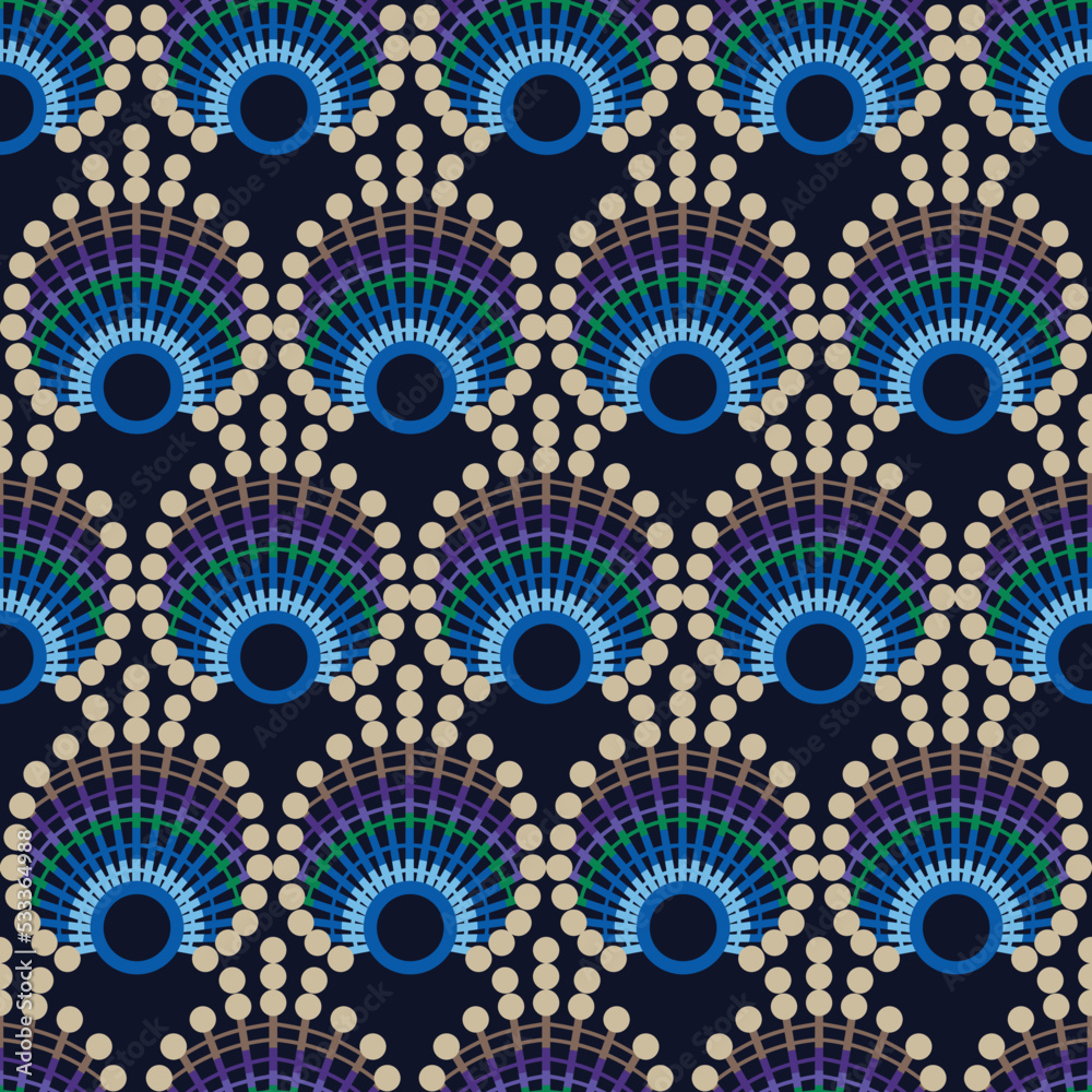 Seashell Peacock Pattern