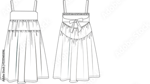 women dress fashion flat