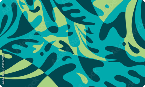 illustration algue marine pour d  coration  papier peint  tissu  pattern  background  motif  packaging. Motif marin  vert  bleu. Mouvement mer  reflet  aquatique. D  cor de stand  couverture de livre