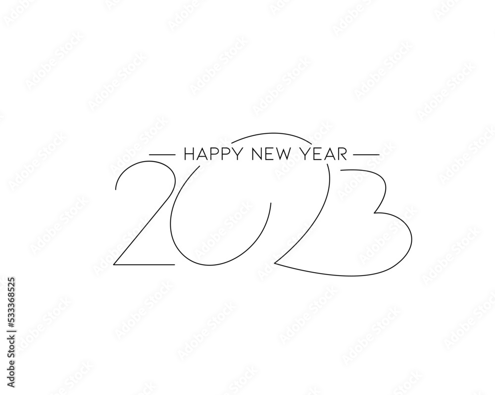 2023 Happy New Year Text Typography Design Patter, Vector illustration. 2023 Happy New Year Text Typography Design Patter, Vector illustration.