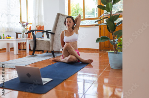 yoga classes at home.