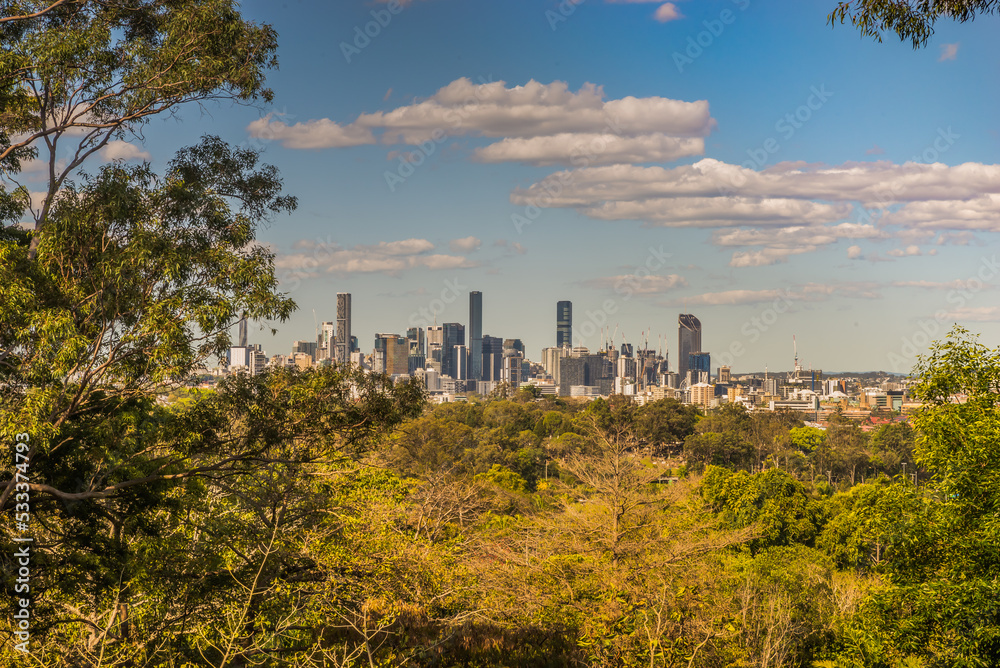 Panorama of Brisbane city