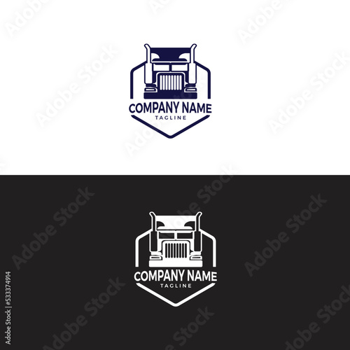 trucking logo template