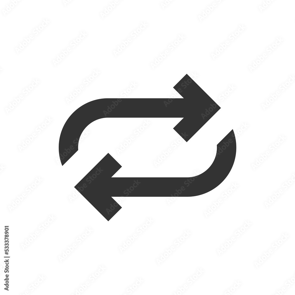 Repeat web button icon set. Retweet arrow symbol, repost sign in png flat style. Repeat web button icon set. Retweet arrow symbol, repost sign in png flat style.